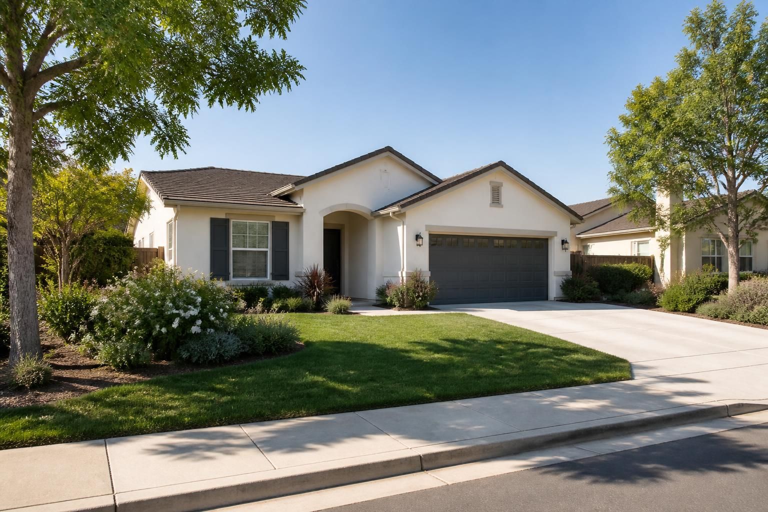 Residential Spring Valley neighborhood in warm California daylight.
